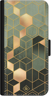 Casimoda iPhone 12 mini flipcase - Kubus groen