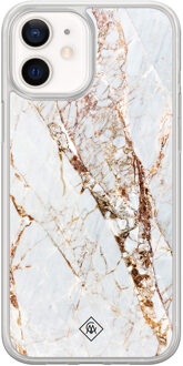Casimoda iPhone 12 mini hybride hoesje - Marmer goud Goudkleurig