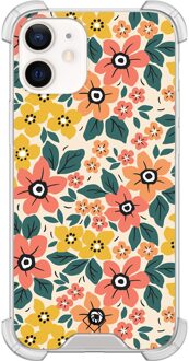 Casimoda iPhone 12 mini shockproof hoesje - Blossom Multi
