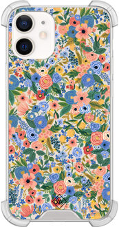Casimoda iPhone 12 mini shockproof hoesje - Blue gardens Blauw