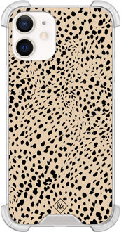 Casimoda iPhone 12 mini shockproof hoesje - Spot on Bruin/beige