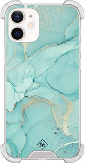Casimoda iPhone 12 mini shockproof hoesje - Touch of mint