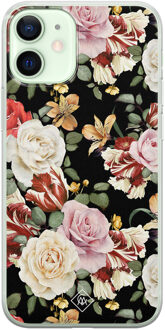 Casimoda iPhone 12 mini siliconen hoesje - Flowerpower Multi