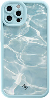 Casimoda iPhone 12 Pro blauwe case - Aqua wave