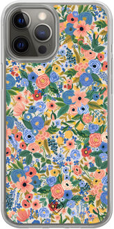 Casimoda iPhone 12 (Pro) hybride hoesje - Blue gardens Blauw