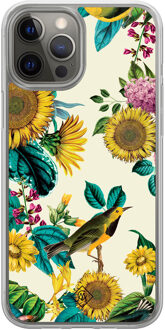 Casimoda iPhone 12 (Pro) hybride hoesje - Sunflowers Multi