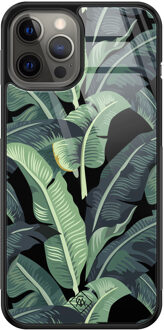 Casimoda iPhone 12 Pro Max glazen hardcase - Bali vibe Groen