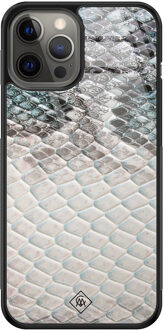 Casimoda iPhone 12 Pro Max glazen hardcase - Oh my snake Multi