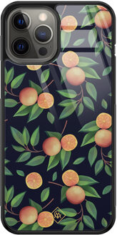 Casimoda iPhone 12 Pro Max glazen hardcase - Orange lemonade Multi