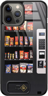 Casimoda iPhone 12 Pro Max glazen hardcase - Snoepautomaat Multi