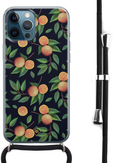 Casimoda iPhone 12 Pro Max hoesje met koord - Orange lemonade Multi