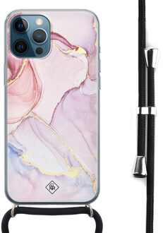 Casimoda iPhone 12 Pro Max hoesje met koord - Purple sky Paars