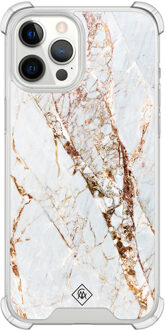 Casimoda iPhone 12 Pro Max shockproof hoesje - Marmer goud Goudkleurig