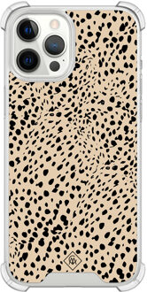 Casimoda iPhone 12 Pro Max shockproof hoesje - Spot on Bruin/beige