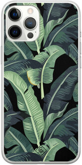 Casimoda iPhone 12 Pro Max siliconen hoesje - Bali vibe Groen
