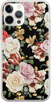 Casimoda iPhone 12 Pro Max siliconen hoesje - Flowerpower Multi