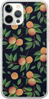 Casimoda iPhone 12 Pro Max siliconen hoesje - Orange lemonade Multi