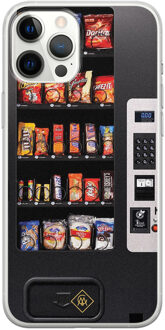 Casimoda iPhone 12 Pro Max siliconen hoesje - Snoepautomaat Zwart, Multi