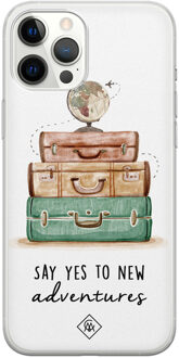 Casimoda iPhone 12 Pro Max siliconen hoesje - Wanderlust Multi