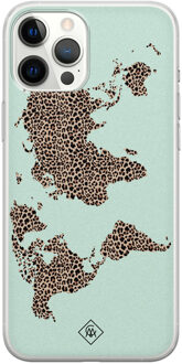 Casimoda iPhone 12 Pro Max siliconen hoesje - Wild world Blauw