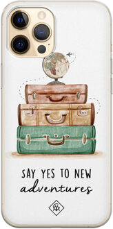 Casimoda iPhone 12 Pro siliconen hoesje - Wanderlust Multi