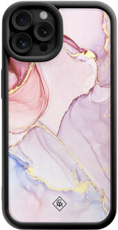 Casimoda iPhone 12 Pro zwarte case - Purple sky Paars
