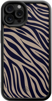 Casimoda iPhone 12 Pro zwarte case - Wavy twist