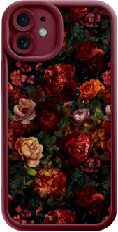 Casimoda iPhone 12 rode case - Flower paradise Rood