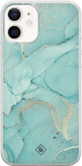 Casimoda iPhone 12 siliconen hoesje - Touch of mint