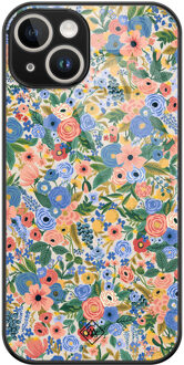 Casimoda iPhone 13 hardcase - Blue gardens Blauw