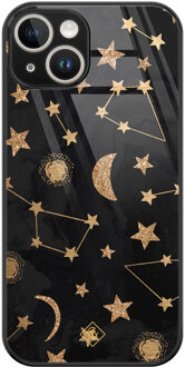 Casimoda iPhone 13 hardcase - Counting the stars Goudkleurig