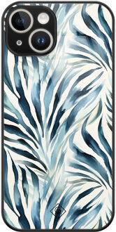 Casimoda iPhone 13 hardcase - Japandi waves Blauw