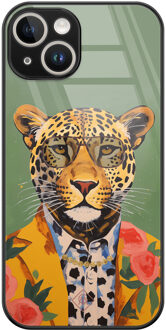 Casimoda iPhone 13 hardcase - Luipaard hipster Multi