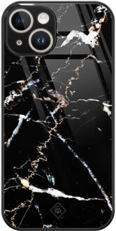 Casimoda iPhone 13 hardcase - Marmer zwart