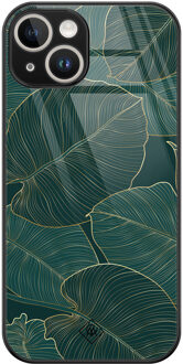 Casimoda iPhone 13 hardcase - Monstera leaves Groen