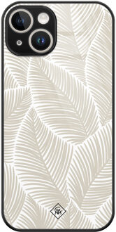 Casimoda iPhone 13 hardcase - Palmy leaves beige Bruin/beige