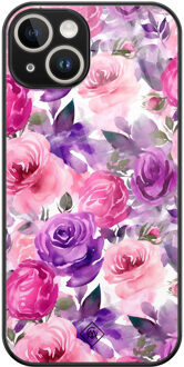 Casimoda iPhone 13 hardcase - Rosy blooms Roze