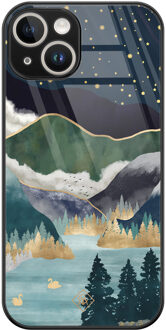 Casimoda iPhone 13 hardcase - Star lake Blauw