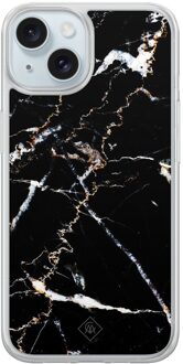 Casimoda iPhone 13 hybride hoesje - Marmer zwart
