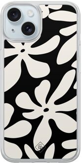 Casimoda iPhone 13 hybride hoesje - Noir bloom Zwart