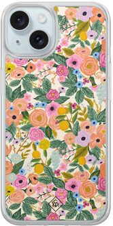 Casimoda iPhone 13 hybride hoesje - Pink gardens Roze