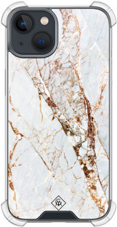 Casimoda iPhone 13 mini shockproof hoesje - Marmer goud Goudkleurig
