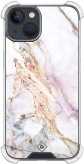 Casimoda iPhone 13 mini shockproof hoesje - Parelmoer marmer Multi
