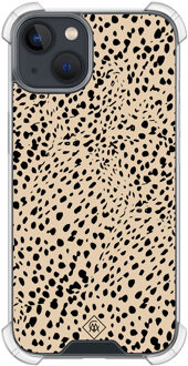 Casimoda iPhone 13 mini shockproof hoesje - Spot on Bruin/beige