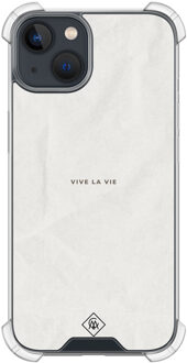 Casimoda iPhone 13 mini shockproof hoesje - Vive la vie Multi