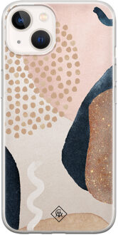 Casimoda iPhone 13 mini siliconen hoesje - Abstract dots Multi