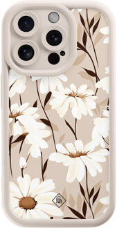 Casimoda iPhone 13 Pro beige case - In bloom Bruin/beige