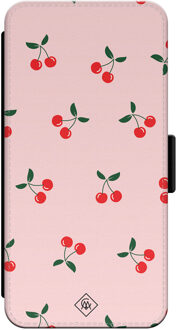 Casimoda iPhone 13 Pro flipcase - Kersjes Roze