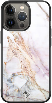 Casimoda iPhone 13 Pro glazen hardcase - Parelmoer marmer Multi