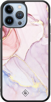 Casimoda iPhone 13 Pro Max glazen hardcase - Purple sky Roze